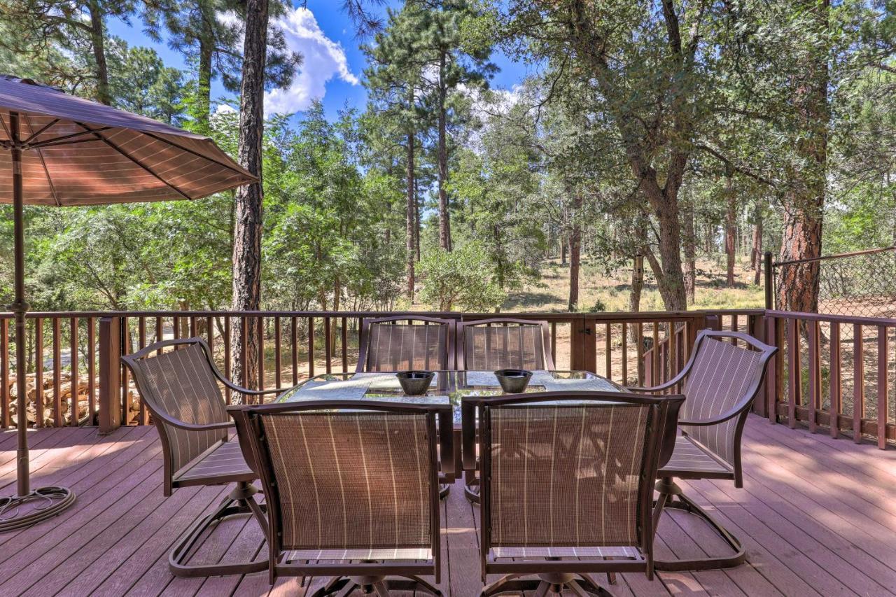 Rustic-Chic Prescott Cabin With Deck In Wooded Area! Exterior foto